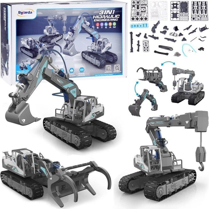 3 Az 1-Ben Hidraulikus Munkagépek - 168 Elemből álló Készlet (ZA5013)