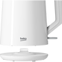 Чайник Beko WKM4215W, 2000W, 1.7 литра, въртене на 360°, индикатор за нивото на водата, автоматично изключване, филтър против варовик, бял