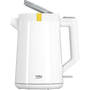 Чайник Beko WKM4215W, 2000W, 1.7 литра, въртене на 360°, индикатор за нивото на водата, автоматично изключване, филтър против варовик, бял