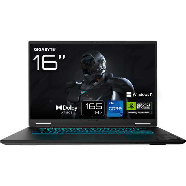 GIGABYTE GAMING A16 CTHI3DE894SH laptop Intel® Core™ i7 i7-13620H 40,6 cm (16") WUXGA 16 GB DDR5-SDRAM 1 TB SSD NVIDIA GeForce RTX 5050 Wi-Fi 6E (802.11ax) Windows 11 Home Sort