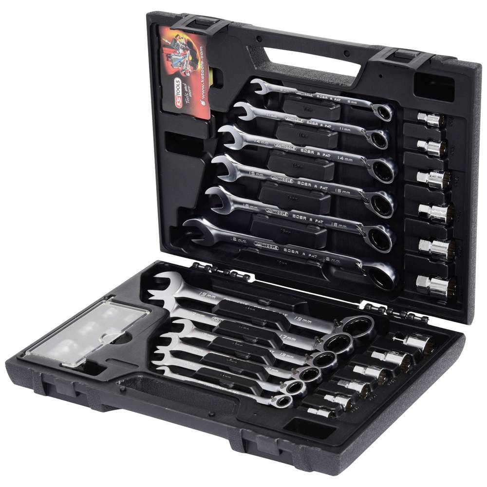KS Tools 503.4960 GEARplus Csillag-villáskulcs racsnis készlet (30db / csomag) (503.4960)