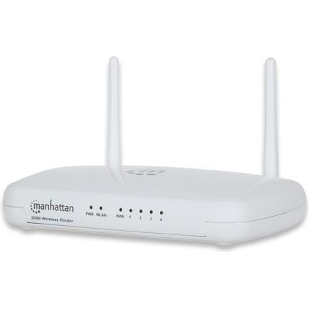 Manhattan 525466 draadloze router Fast Ethernet Single-band (2.4 GHz) Wit