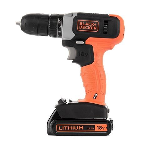 Akku-Bohrschrauber BCD001C1, 18Volt (orange/schwarz, Li-Ionen Akku 1,5Ah)