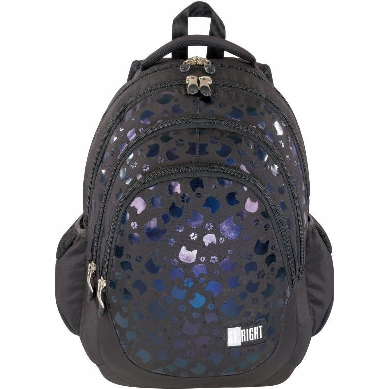St.Right Black Cats BP06 Iskolatáska - Fekete (5903235664571)