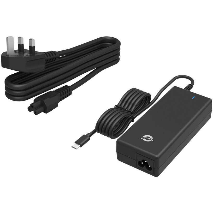 CONCEPTRONIC Ladegerät 1Port 100W GaN,USB-C UK Stecker sw (OZUL03BUK)