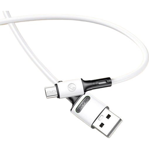 Kábel Usams USB - microUSB typ B 1 m biely