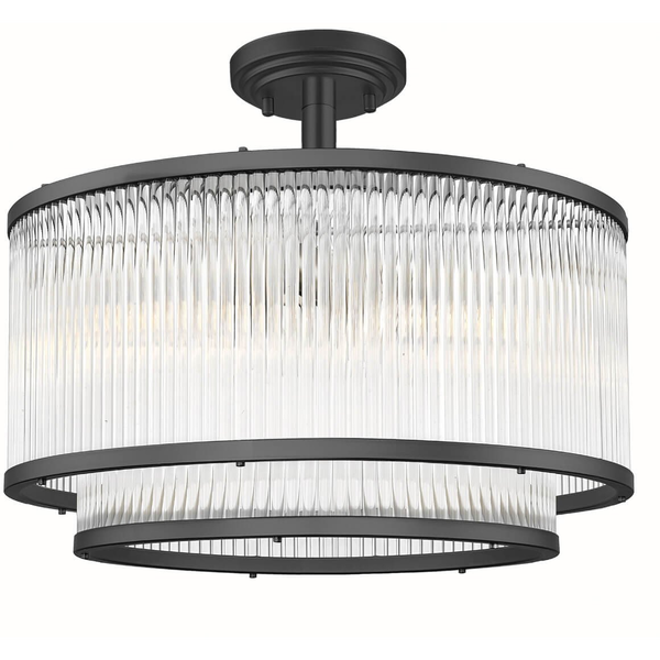 Zuma Line Sergio C0528-05H-P7AC plafon lampa sufitowa 5x60W E14 czarny/transparentny
