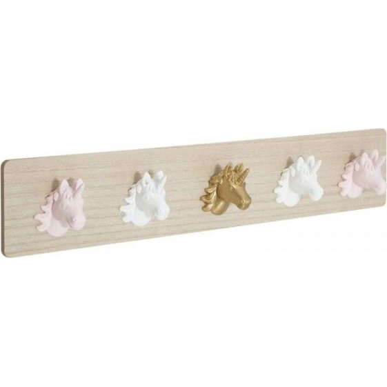 Pinza Infantil Unicornio Rosa Con 5 Ganchos