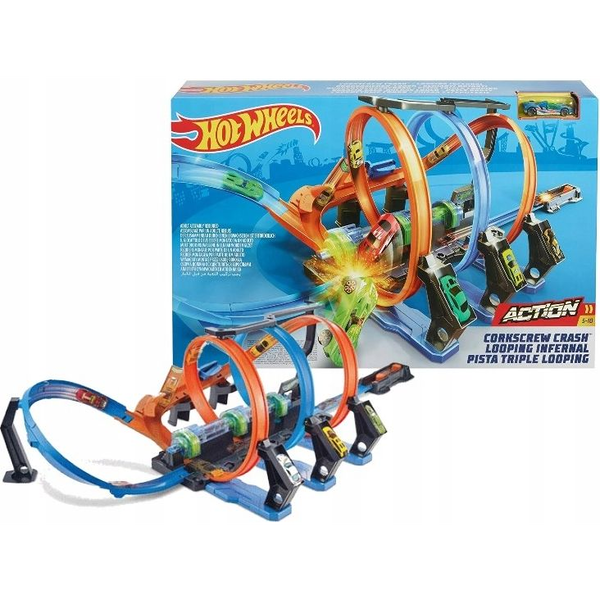 HOT WHEELS SET DE JOACA CURSA EXTREMA