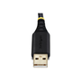 StarTech.com 2P1FFC-USB-SERIAL кабелен преобразувател мъжко/женско USB-A 2 x DB-9 RS-232 Черен, Сив