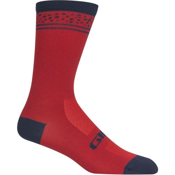  Giro Skarpety GIRO COMP HIGH RISE dark red lines roz. M (40-42)
