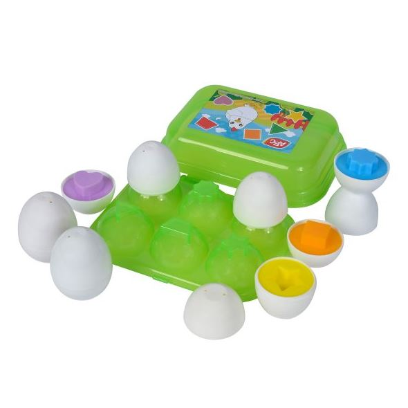 Simba Toys ABC Tojás alakú formaválogató játék tojástartóban - 6 db-os (104010179 ) (ST104010179)