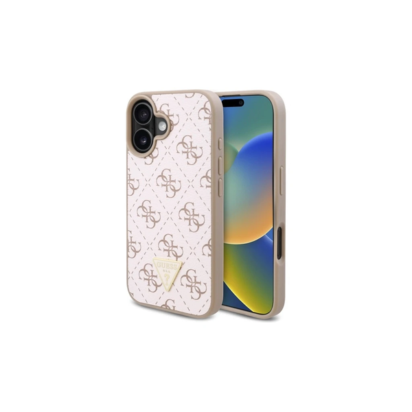 Guess GUHCP16MPG4GPH iPhone 16 Plus 6.7" készülékhez Új 4G kemény tok Triangle fehér