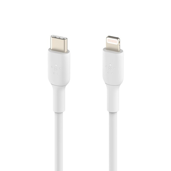 Kabel Belkin USB-C – Apple Lightning 2 m bílý