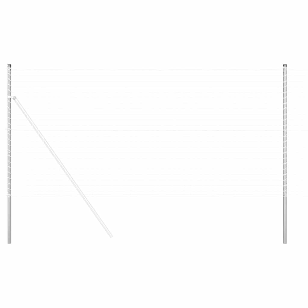Kerítoszlopok 2 pcs Ezüst 180 cm Porszórt Acél