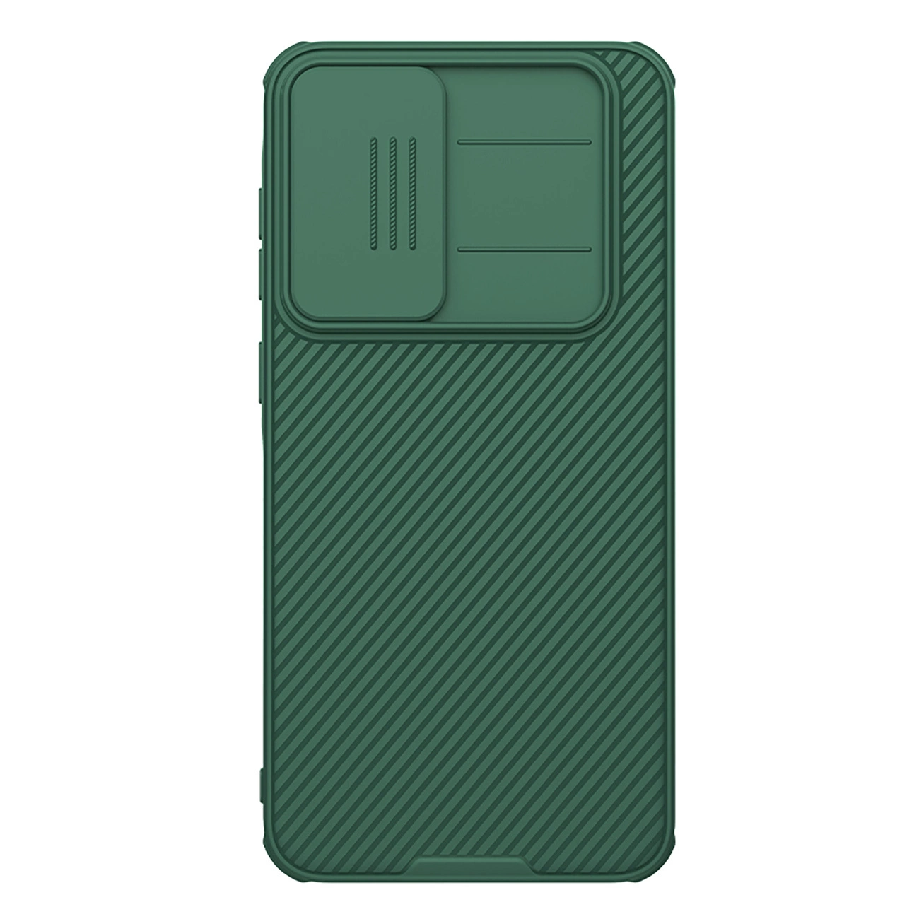 Nillkin CAMSHIELD PRO szilikon telefonvédő (ütésállóság, kameravédő, csíkos) SÖTÉTZÖLD Samsung Galaxy A36 5G (SM-A366) (GP-167457) (6902048290372)