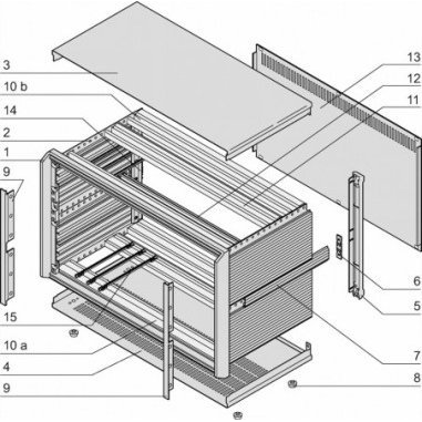 nVent SCHROFF 24576107 19 collos telepítő ház Többszínű 1 db (24576107)