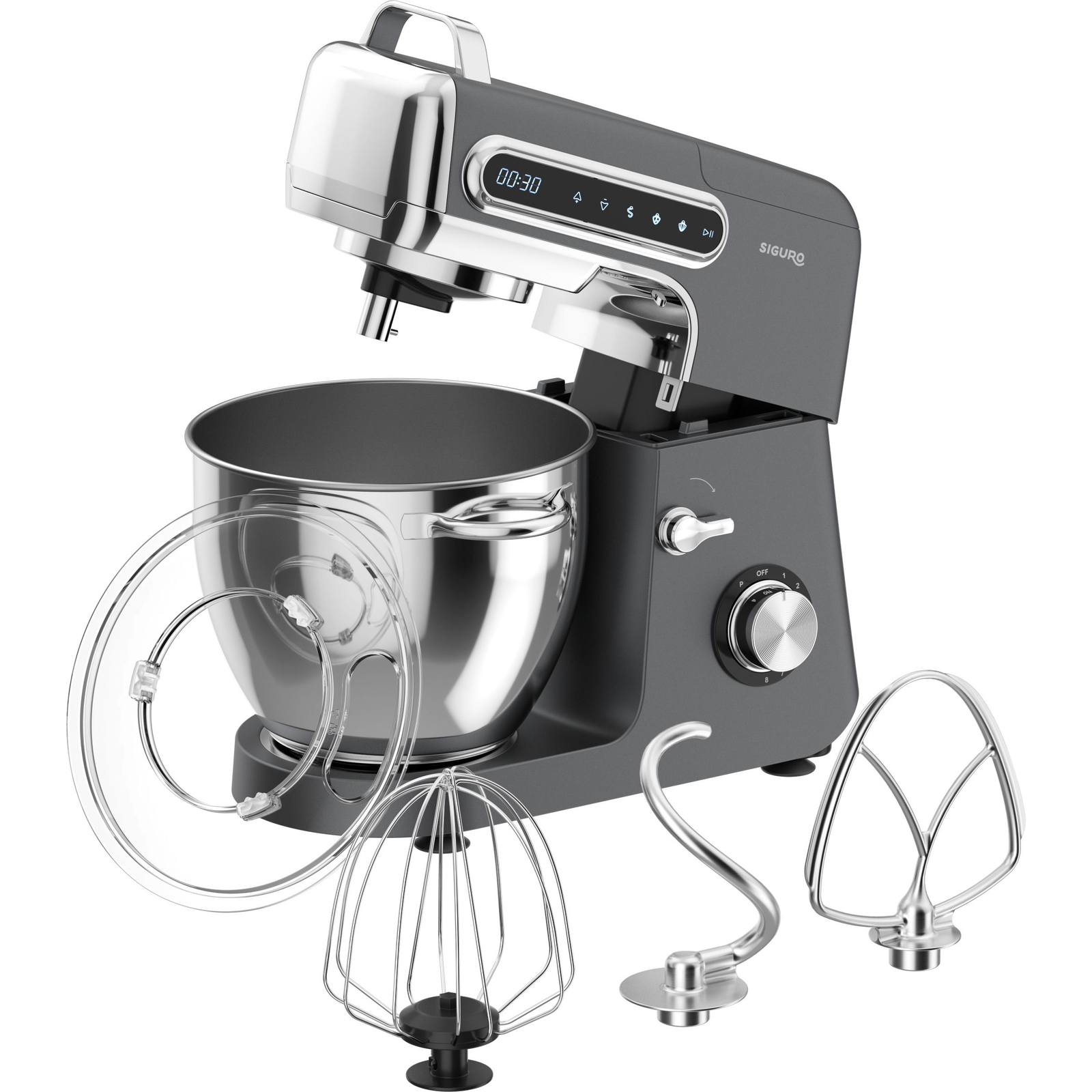 Siguro KM-M321 Konyhai Robotgép 1800W 6L Szürke (SGR-KM-M321B)