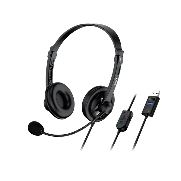 Genius HS-230U USB слушалки с микрофон, черни
