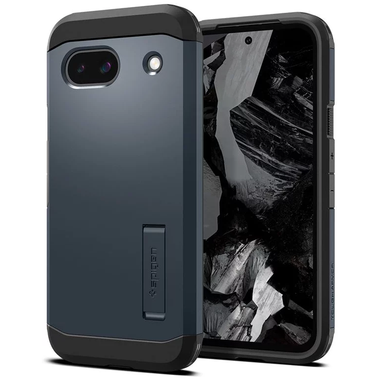 Spigen Tough Armor Google Pixel 8a tok Metal Slate - szürke-fekete (ACS07265) (ACS07265)