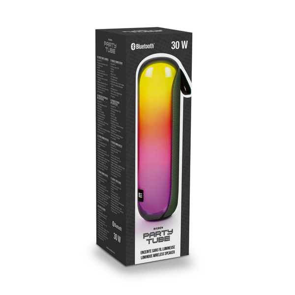 BigBen Party Tube 30W Hordozható Bluetooth Hangszóró - Terepszínű