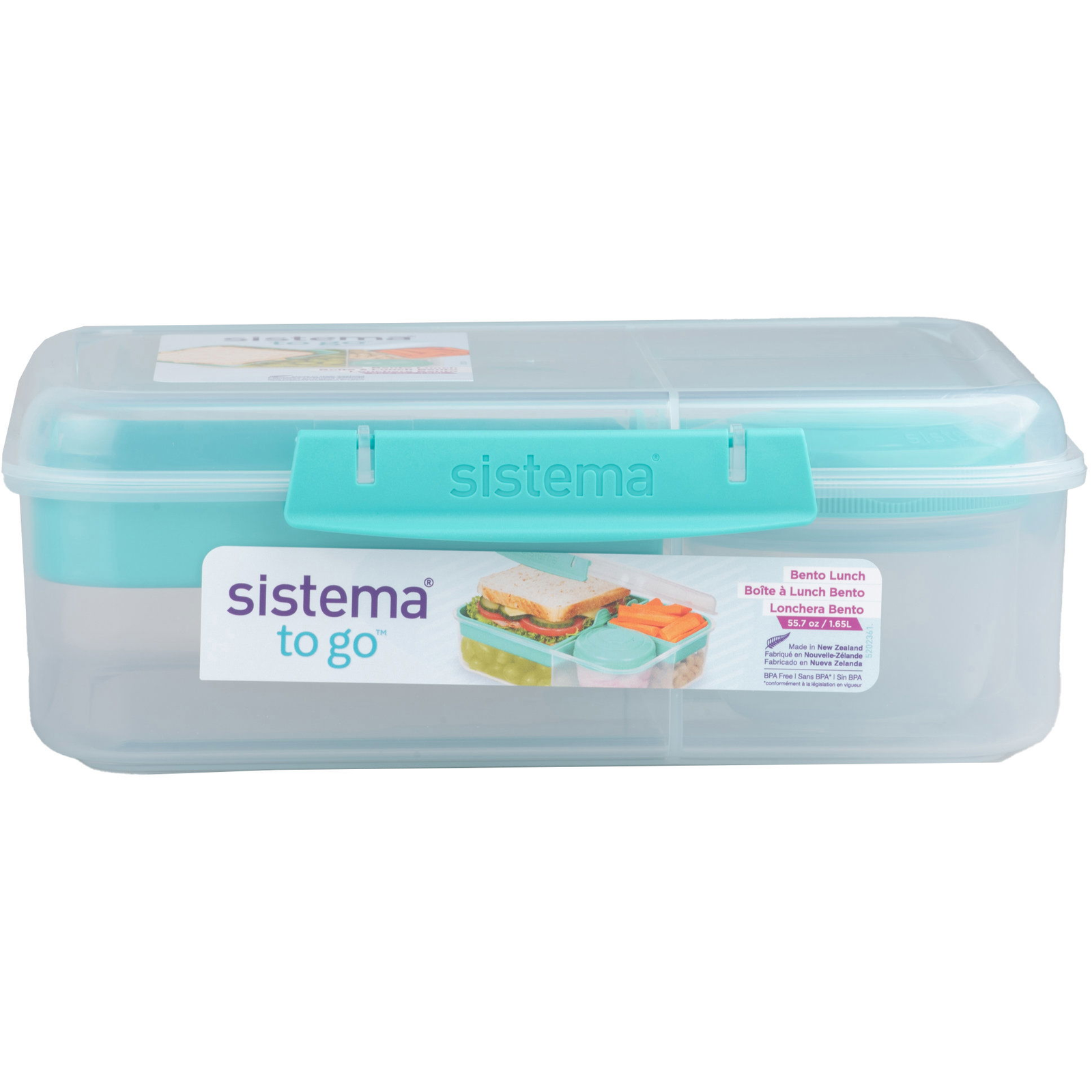 Sistema To Go Krabička 1,65 l 3 komory, kelímek mátová (8592001429406)