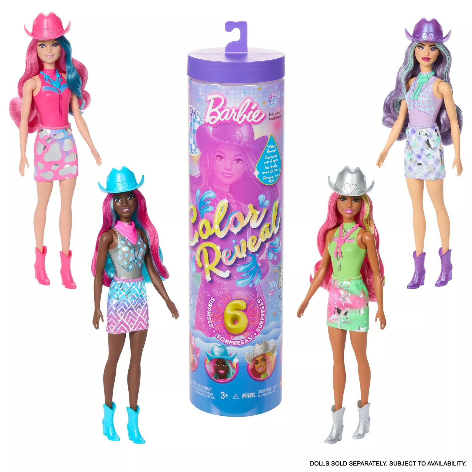Mattel Barbie Color Reveal meglepetés baba - Disco sztár (JCP01)