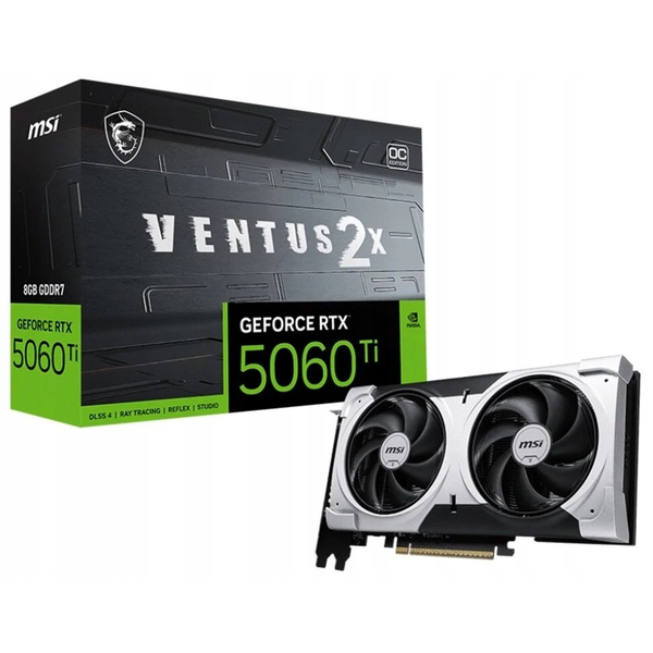 MSI RTX 5060 Ti 8G VENTUS 2X PLUS, GDDR7, 128 bit, 180W
