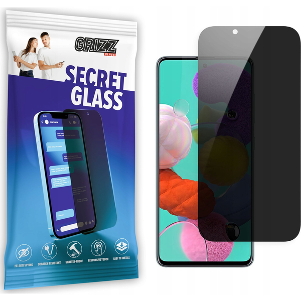 GrizzGlass Szkło prywatyzujące GrizzGlass SecretGlass Samsung Galaxy A50