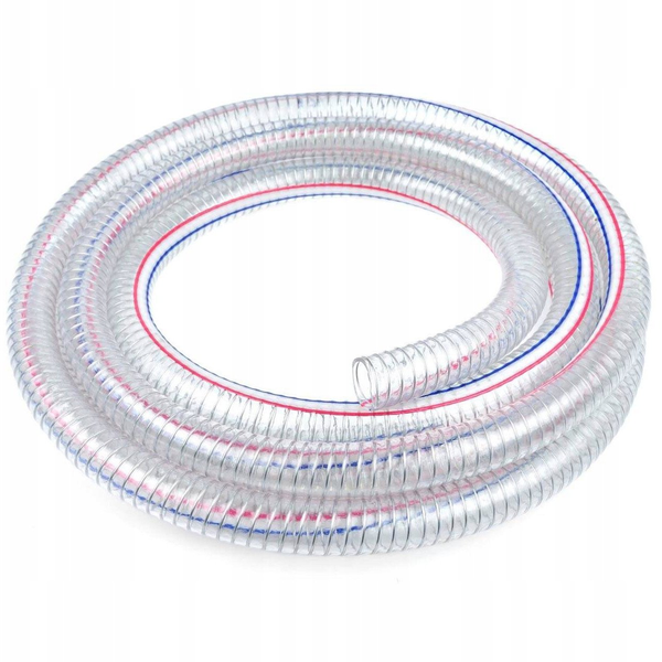 Wąż ssawny 1 cal 1'' 25 mm - wzmacniany drutem 5m (1)