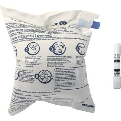 Alkoholteszter ACE Fehér, Kék, Sárga 0.0 - 0.5 ‰ NFX engedéllyel (100289 2er Pack)