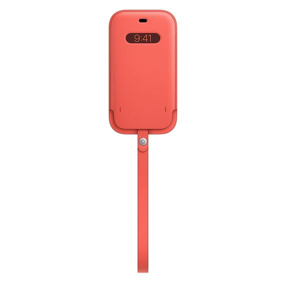 Apple iPhone 12 | 12 Pro кожен калъф, MagSafe, розов цитрус