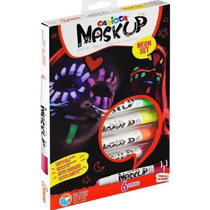 MaskUp Neon 6db-os arcfestő szett - Carioca (491451)