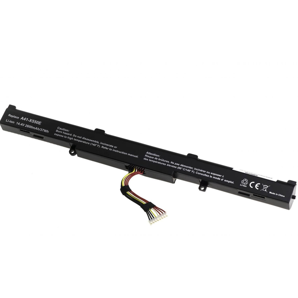 T6 táp Asus X450J, X550Z, X750J, X751L sorozat, 2600mAh, 37Wh, 4cellás, Li-ion