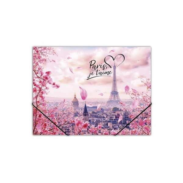 Panta Plast Take me to Paris A4 Gumis mappa