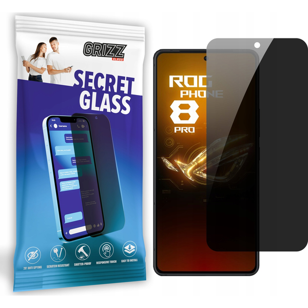 GrizzGlass Szkło prywatyzujące GrizzGlass SecretGlass do Asus ROG Phone 8 Pro