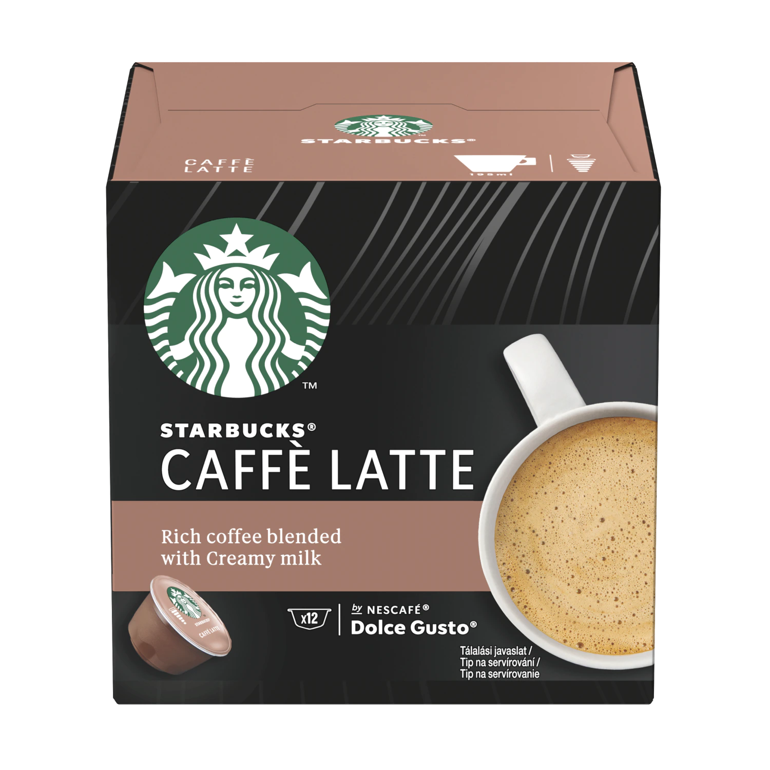 Nescafé Starbucks Caffé Latte kávékapszula 12db (Starbucks Caffé Latte)