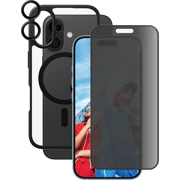 PanzerGlass CARE by PG3-in-1 Privacy iPhone16 6.1 Прозрачен защитен екран Apple 1 броя