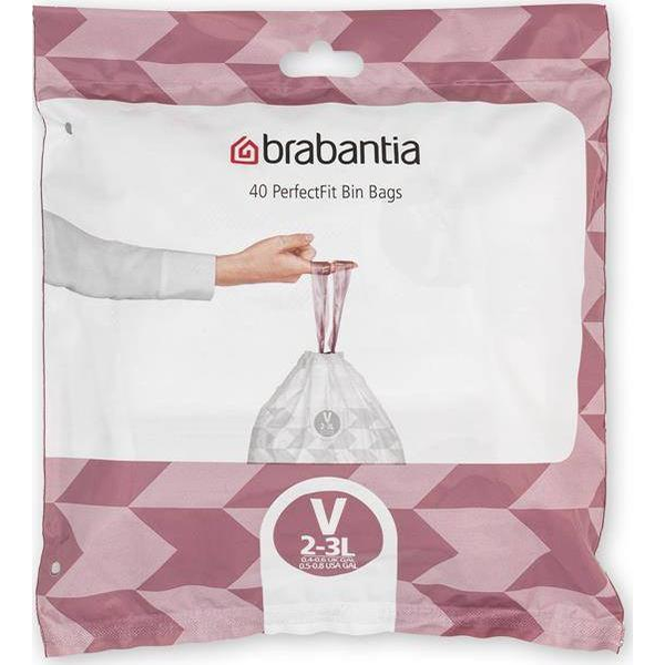  Brabantia Worki na śmieci PerfectFit rozmiar V 2-3L 40szt 100253