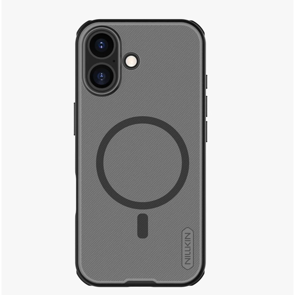 Nillkin Super Frosted PRO mágneses hátoldali tok Apple iPhone 17 készülékhez áttetsző fekete