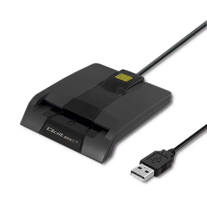 Qoltec SCR-0634 USB-C ID card kártyaolvasó (50634)