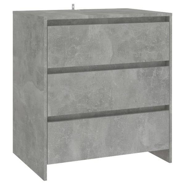 betonszürke forgácslap tálalószekrény 70 x 41 x 75 cm