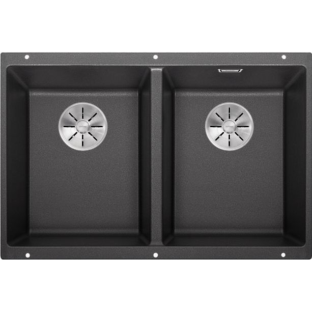 Blanco SUBLINE 350/350-U Silgránit Antracit színű exc.n.Gránit mosogatótál (523574) (523574)