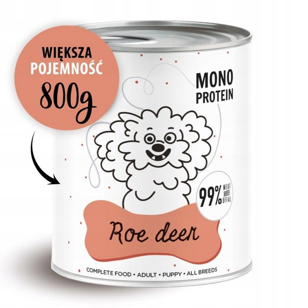 Paka Zwierzaka PEPE MONO PROTEIN sarna (sarna) 800g