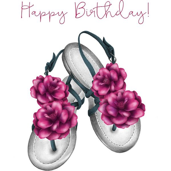  Clear Creation Karnet urodzinowy Swarovski kwadrat sandały (CL0317)