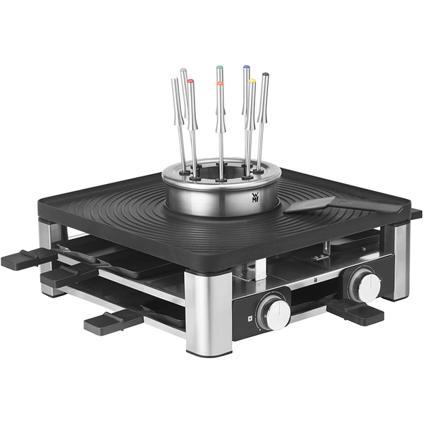 WMF Lumero 61.3020.1009 griglia per raclette 8 persona(e) 1960 W Nero, Acciaio inox