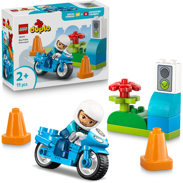 LEGO® DUPLO® Town 10471 Kék rendőrségi motorkerékpár