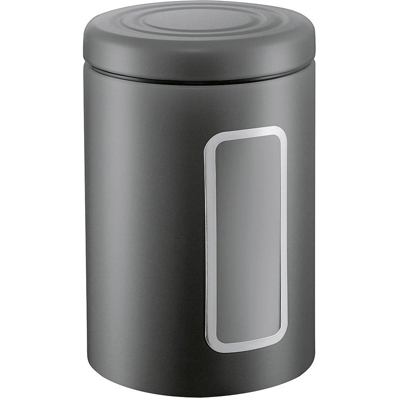 WESCO 112783 Fém konyhai tároló 2,0L - Matt fekete (8036144)