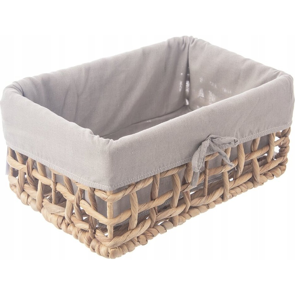 Košík na pečivo, látka hnědá