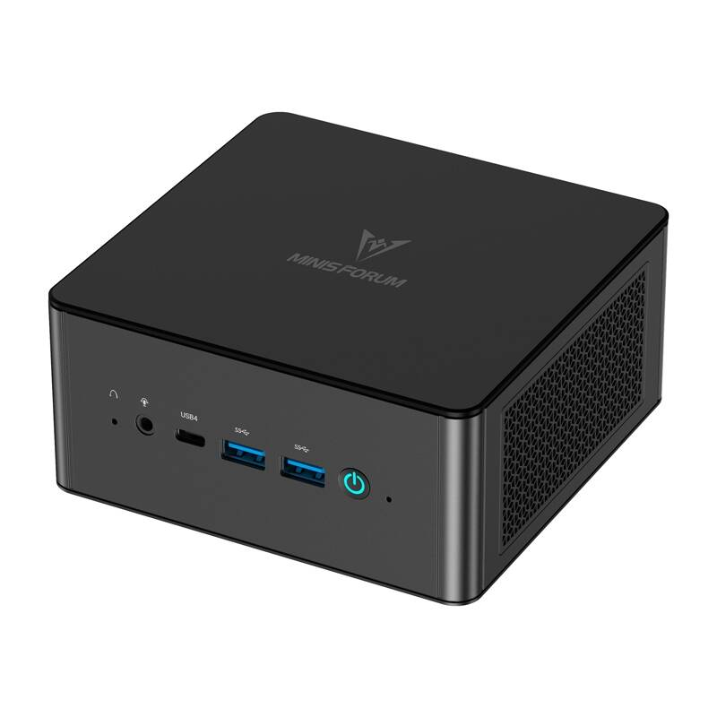 Minisforum UM890 Pro Mini PC (Ryzen 7 8845HS / No RAM / No SSD / No OS) - Fekete (MINIS UM890 PRO)